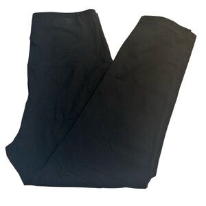 NWT New York & Company Leggings Medium Capri Black Cotton Spandex Stretch Ath